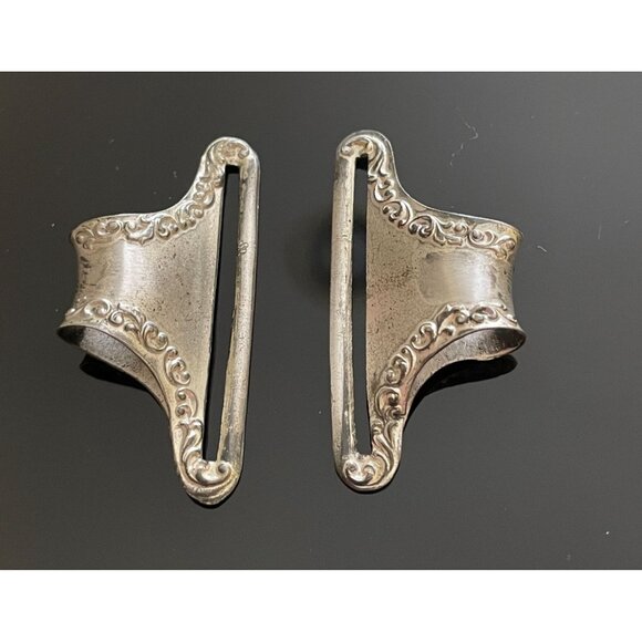 Antique John W. Reddall Sterling Silver Art Nouveau Nurses Sash Belt Buckle main image 4